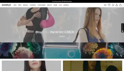 Society A website preview