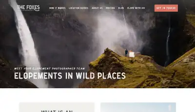 The Foxes Photography website preview