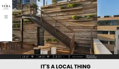 The Vera Hotel website preview